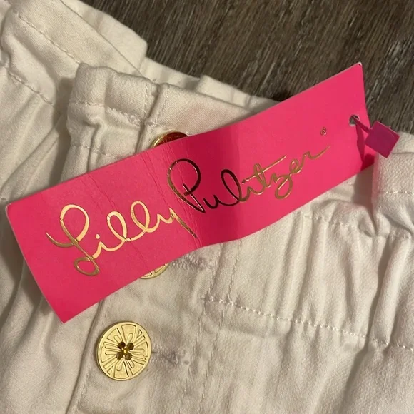 Lilly Pulitzer Neva High Rise Stretch- Resort White- Size 12